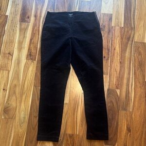 J. Peterman Black Corduroy Pants Size 8